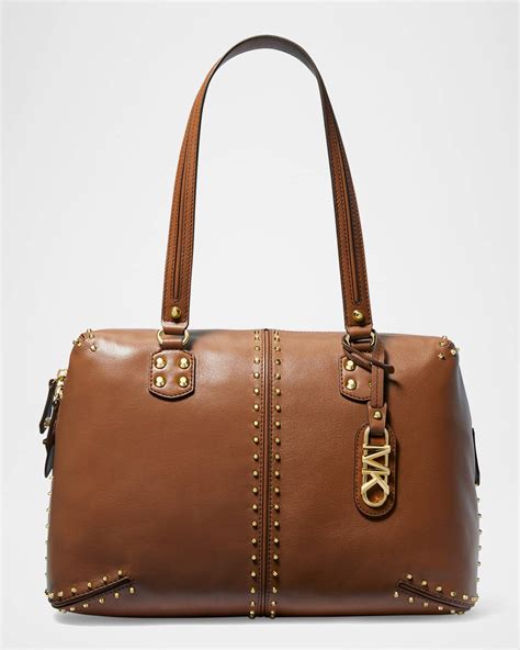 michael kors astor leather tote